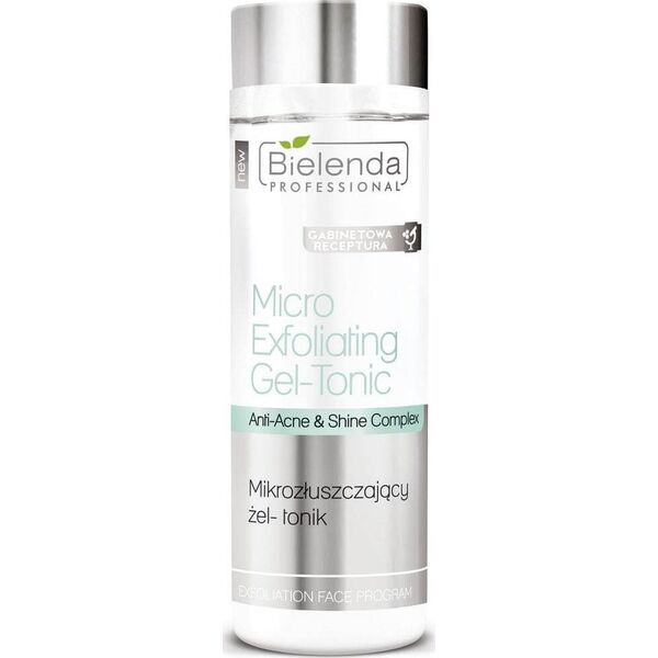 Bielenda Professional Micro Exfoliating Gel-Tonic mikrozłuszczający żel-tonik do twarzy 200g