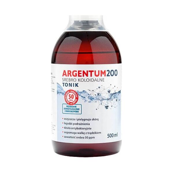 Aura Herbals Tonik do twarzy Argentum 200 50PPM Srebro Koloidalne 500ml