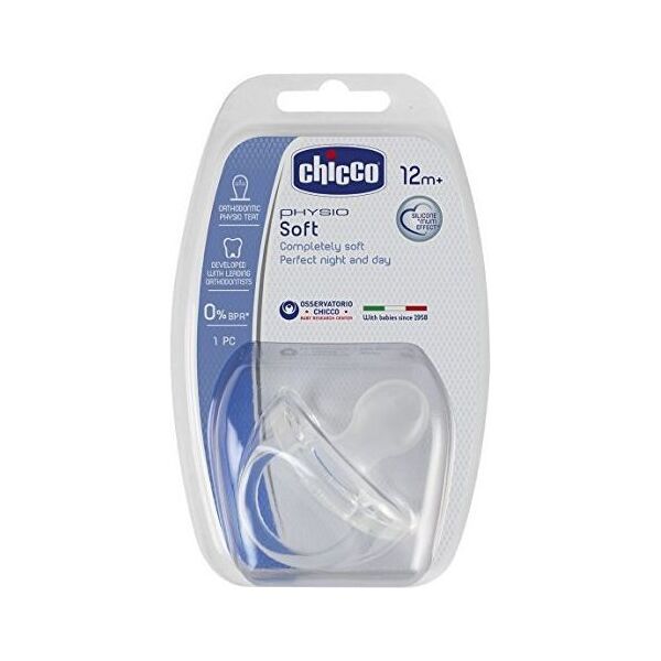 Chicco Smoczek Physio Soft silikonowy bezbarwny 12m+ (181001)