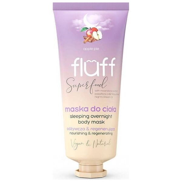 Fluff FLUFF_Super Food Sleeping Overnight Body Mask odżywczo-regenerująca maska do ciała Szarlotka 150ml