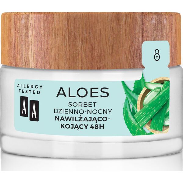 AA Aloes 100% Sorbet dzienno-nocny nawilżająco kojący 48H 50ml