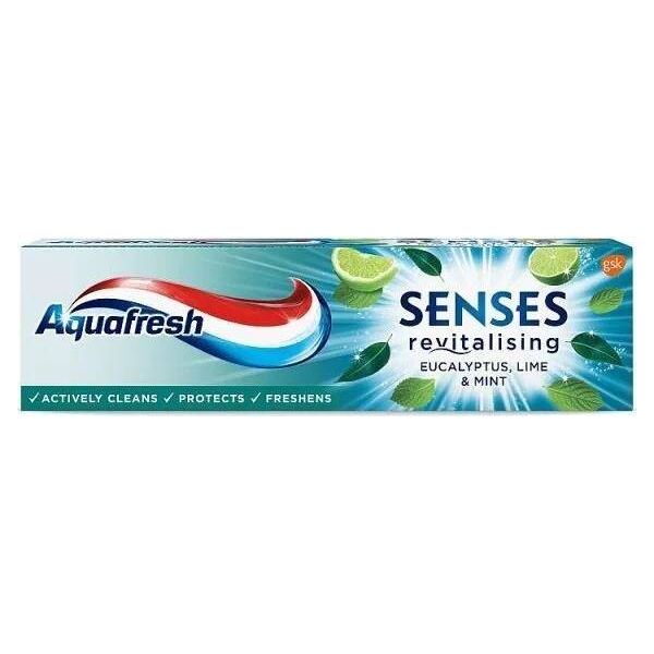 Aquafresh  Senses Revitalising rewitalizująca pasta do zębów Eucalyptus & Lime & Mint 75ml