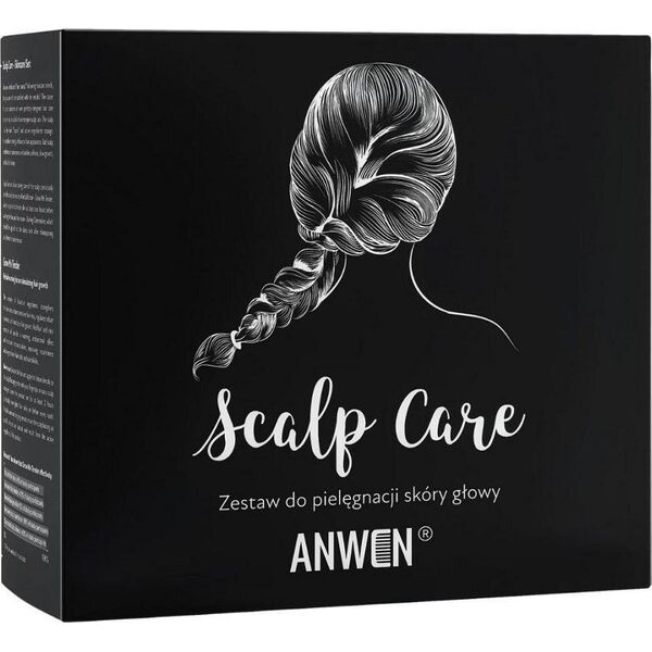 Anwen ANWEN_SET Scalp Care zestaw do pielęgnacji skóry głowy Grow Me Tender ziołowa wcierka rozgrzewająca 150ml + Darling Clementine serum do pilęgnacji skóry głowy 150ml