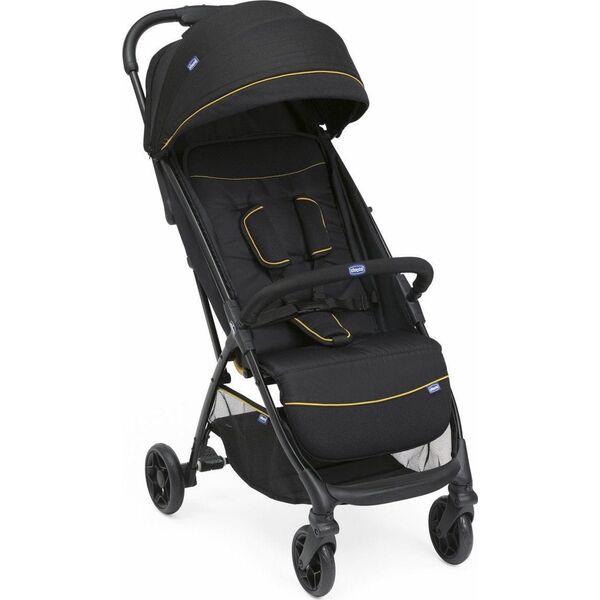 Wózek Chicco Glee - lekki wózek spacerowy do 22 kg | Uneven Black