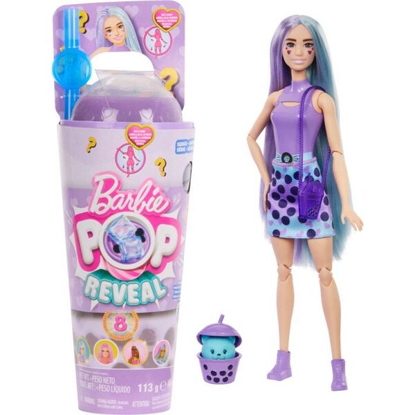 Lalka Barbie Mattel Pop Reveal Lalka Mleko Taro Seria Bubble Tea (HTJ19)