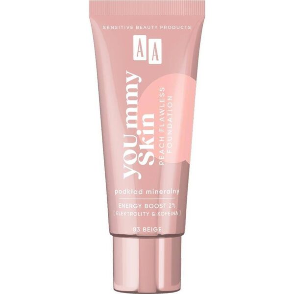 AA YOU.mmy Skin Peach Flawless Foundation podkład mineralny 03 Beige 30ml