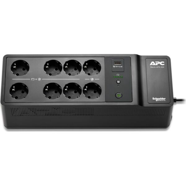 UPS APC APC Back-UPS 500VA 8 schuko outlets, 230