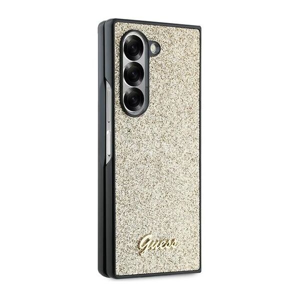 Guess case for Samsung Galaxy Z Fold6 GUE003746 gold 4G Glitter Script 3666339322700