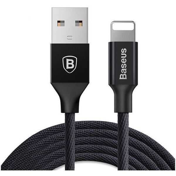 Kabel USB Baseus USB-A - Lightning 1.2 m Czarny (25263-uniw)