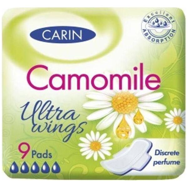 Cairn CARIN_Antiseptic Ultra Wings ultracienkie podpaski ze skrzydełkami Camomile 9szt