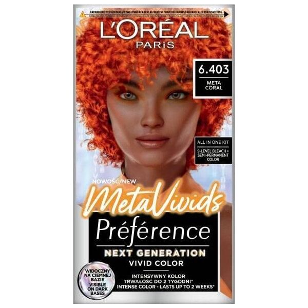 L’Oreal Paris L'oreal Preference MetaVivids farba do włosów 6.403 Meta Coral