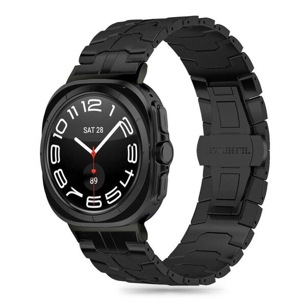 Strap for SAMSUNG GALAXY WATCH ULTRA (47MM) Tech-Protect Stainless Line black 5906302313150