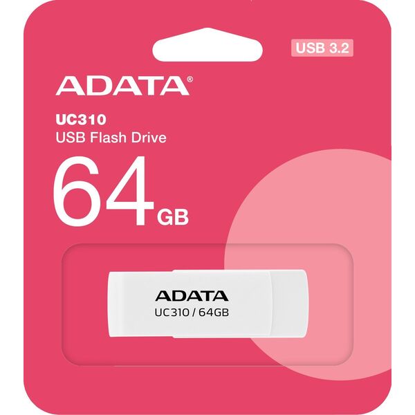 Pendrive ADATA Pendrive UC310 64GB USB3.2 biały