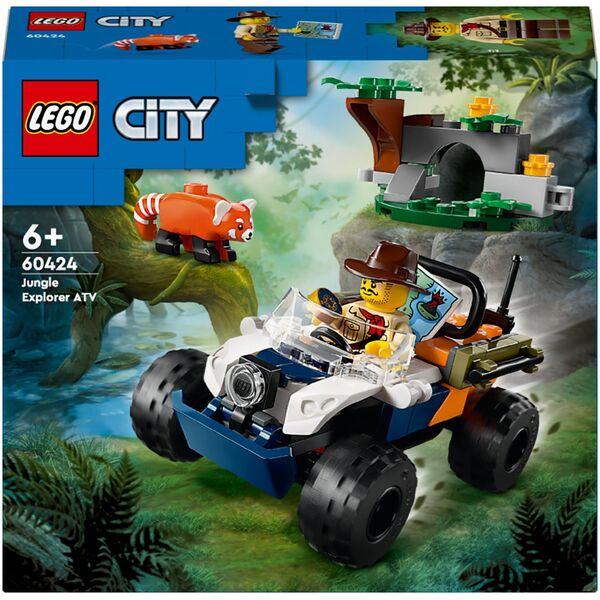 LEGO City Quad badacza dżungli z pandą czerwoną (60424)