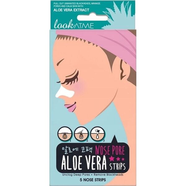 LOOK AT ME_Nose Pore Strips oczyszczające plastry na nos Aloe Vera 5szt.