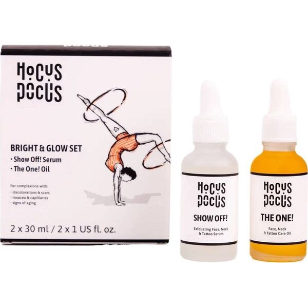 HOCUS POCUS_SET Bright&amp|Glow Show Off! serum do twarzy 30ml + The One! olejek pielęgnujący 30ml