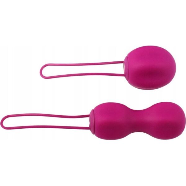 Masażer NOMI TANG_IntiMate Kegel Set Red kulki gejszy Violet