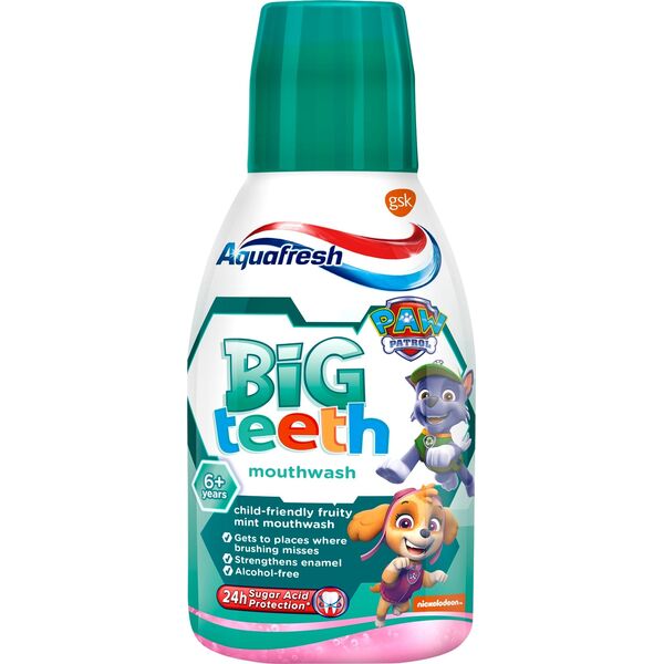 AQUAFRESH_Big Teeth Moutwash płyn do płukania jamy ustnej dla dzieci Mint 300ml