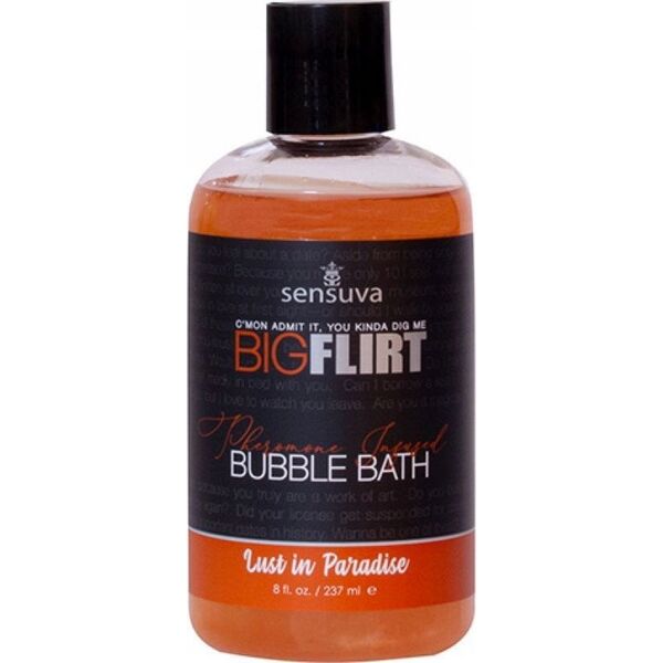 SENSUVA_Big Flirt Pheromone Bubble Bath płyn do kąpieli z feromonami Lust In Paradise 237ml