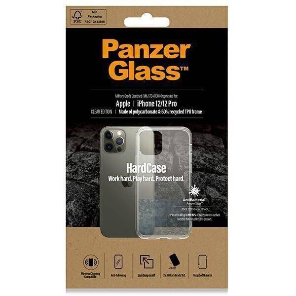 Case IPHONE 12 / 12 PRO PanzerGlass ClearCase Antibacterial Military (0378) Grade Clear 5711724003783