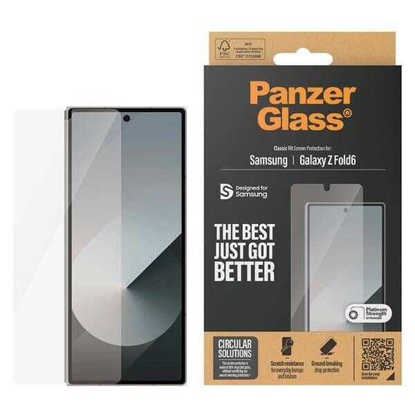 Tempered Glass SAMSUNG GALAXY Z FOLD 6 PanzerGlass Classic Fit Screen Protection (7369) 5715685001437