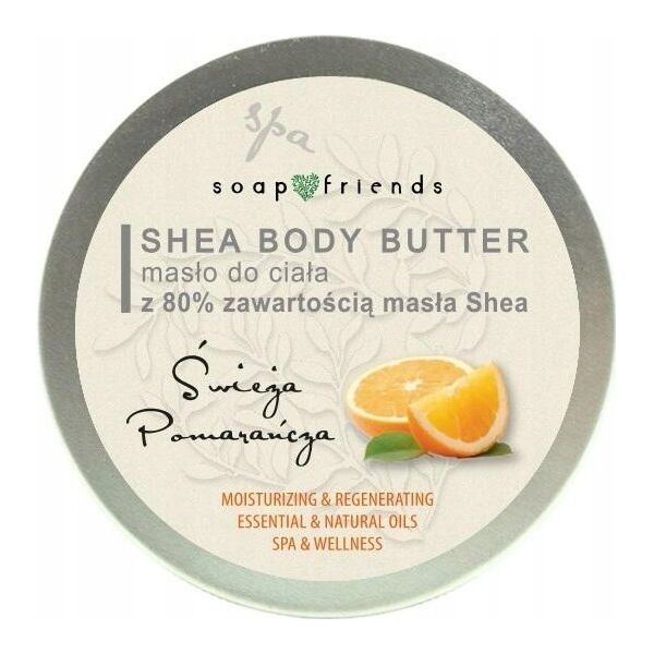 SOAP&amp|FRIENDS_Shea Butter 80% masło do ciała Pomarańcza 200ml