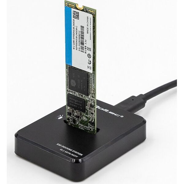 Docking station Qoltec of SSD M.2 SATA | NGFF | USB 3.1