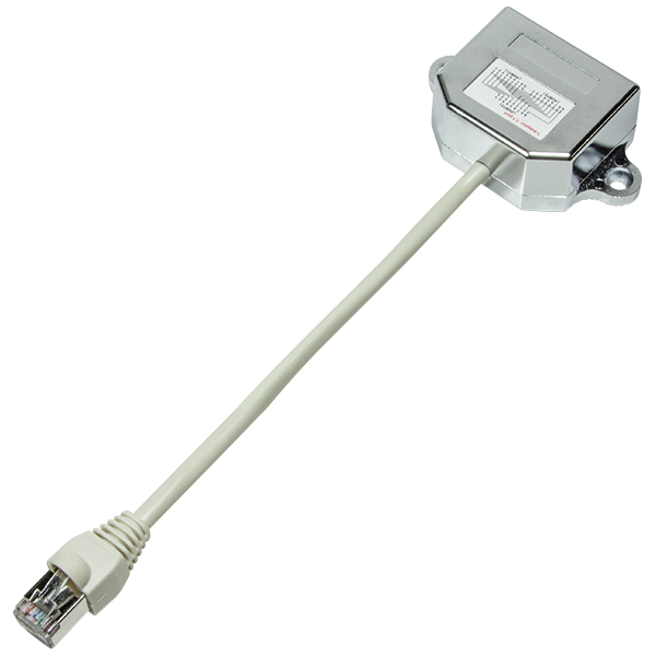 LogiLink Adapter RJ45 - 2x RJ45, 15cm, biały - NP0042