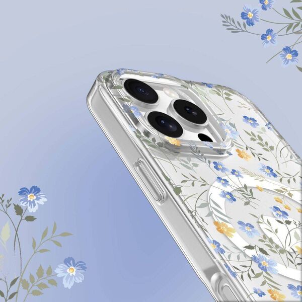 Case IPHONE 16 PRO Tech-Protect MagMood MagSafe Spring Flowers transparent 5906302311521