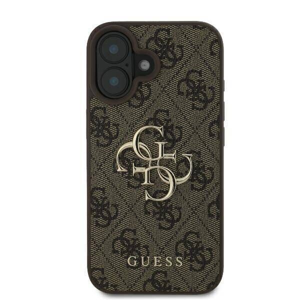 Original Case IPHONE 16 Guess Hardcase 4G Big Logo (GUHCP16S4GMGBR) brown 3666339327569