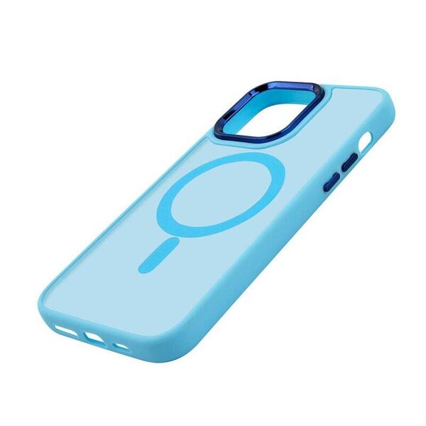 Case IPHONE 16 PRO Matt MagSafe light blue 5905884820254