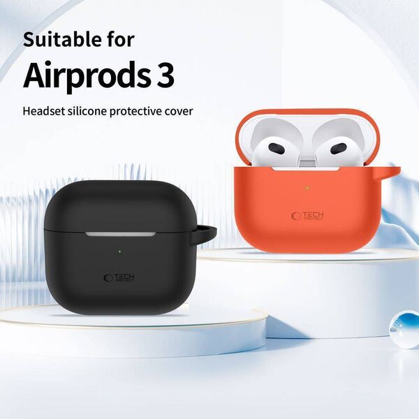 Case APPLE AIRPODS 3 Tech-Protect Silicone Caffe Latte creamy 5906302375066