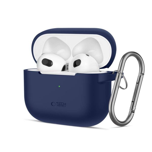 Case APPLE AIRPODS 3 Tech-Protect Silicone navy blue 5906302375103