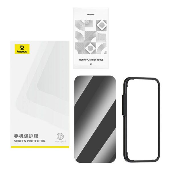 Baseus Baseus privacy tempered glass Superior for iP 14 Pro +cleaning kit and EasyStick 067815  P60073905201-01 έως και 12 άτοκες δόσεις 6932172660895