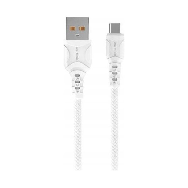 Kabel USB Vega KABEL USB TYP C DENMEN BIAŁY 2.4A 1M DC05>