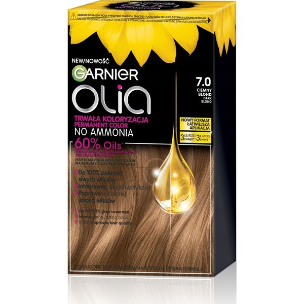 Alkotest GARNIER_Olia farba do włosów 7.0 Dark Blond