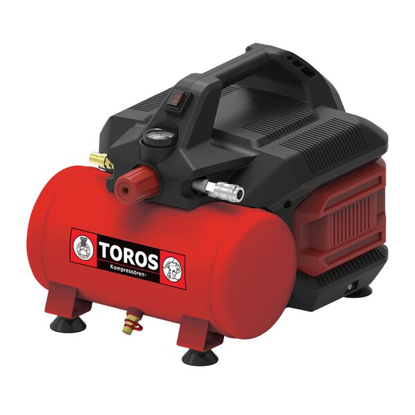 TOROS ΑΕΡ/ΣΤΗΣ OIL-FREE SILENT 6Lt 1HP 602046 έως 12 άτοκες δόσεις