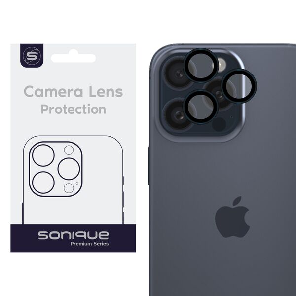 Camera Protection Sonique Lens Pro Apple iPhone 15 Pro / iPhone 15 Pro Max Blue Titanium 5210312037723