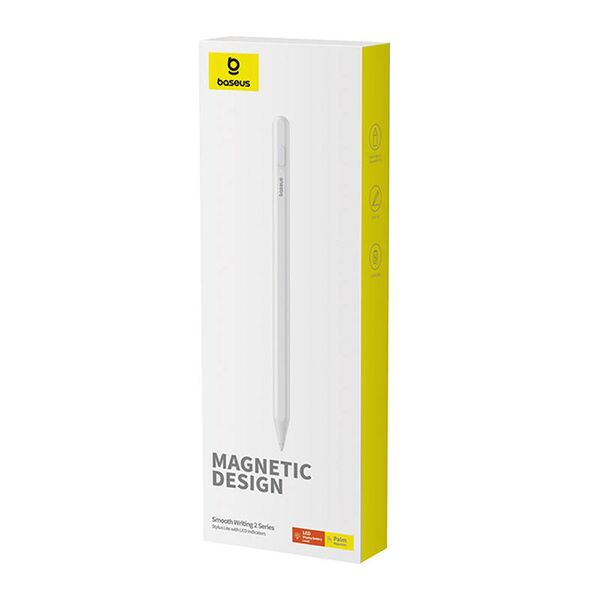 Baseus Magnetic Stylus Pen with LED Indicator for iPad - Baseus (P80015802213-02) - White 6932172636555 έως 12 άτοκες Δόσεις