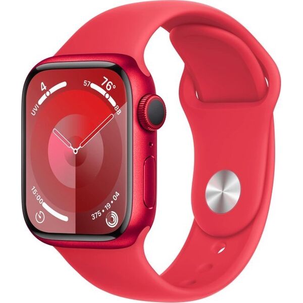 Smartwatch Apple Watch 9 GPS + Cellular 41mm Red Alu M/L Czerwony  (MRY83QP/A)