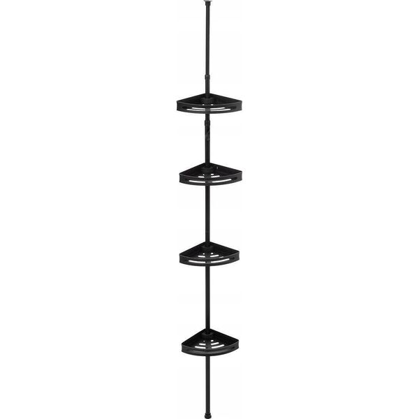 5five Teleskopowa półka pod prysznic, 4 kosze, 20,5 x 20,5 x 240 cm