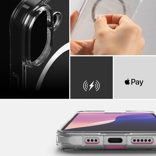 Case IPHONE 16 Ringke Fusion Magnetic MagSafe Matte Clear transparent 8800274960459