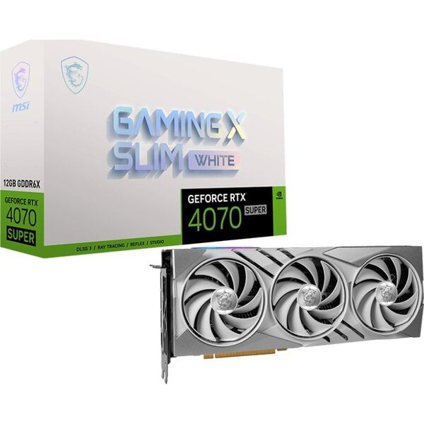 Κάρτα γραφικών MSI GeForce RTX 4070 SUPER Gaming X Slim White 12 GB GDDR6X 13166813