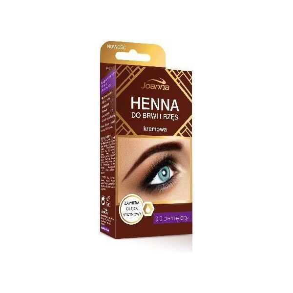 Joanna Henna for eyebrows and cream eyelash No. 3.0 dark brown 15 ml