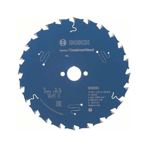 Bosch Saw blade Expert for Construct Wood 160 x 20mm 24z (2.608.644.136) 3243366