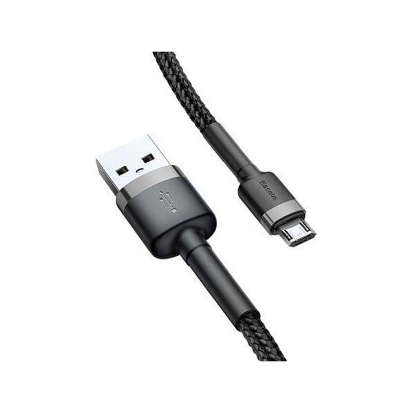 Baseus USB-A - καλώδιο USB microUSB 2 m Μαύρο και γκρι (CAMKLF-CG1) 5460030