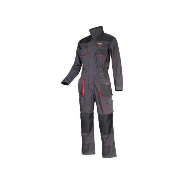 Lahti Pro Jumpsuit Graphite, Red L/52 (L4150352) 6152196