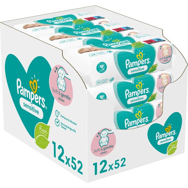 Pampers Sensitive 12x52pt.