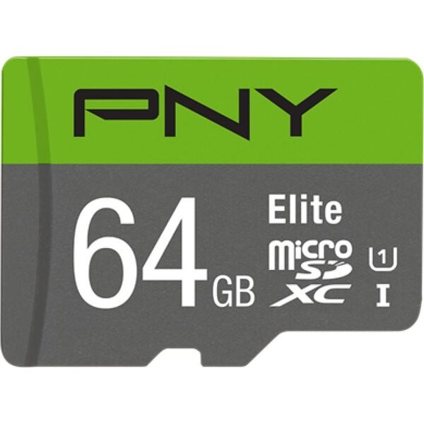 Κάρτα PNY Elite MicroSDXC 64 GB Class 10 UHS-I/U1 A1 V10 (P-SDUX64U185GW-GE) 6557712