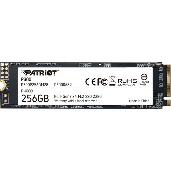 Patriot P300 256GB M.2 2280 PCI-E x4 Gen3 NVMe SSD (P300P256GM28) 6765508